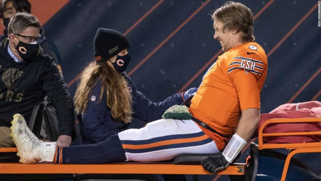 NFL: Chicago Bears quarterback Nick Foles carted off field with injury