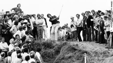 Ballesteros during the 1976 Open Championship.