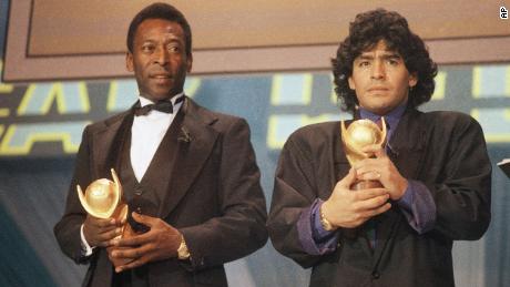 &#39;We will play football together in heaven,&#39; says Pele in tribute to Diego Maradona