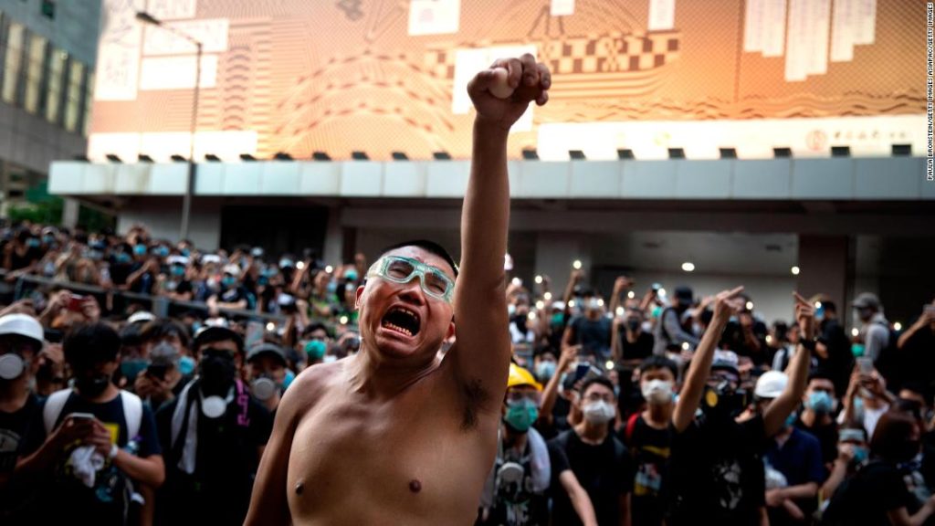 Hong Kong protester gets 21 months in prison for throwing eggs as city's judiciary comes under pressure to take hard line
