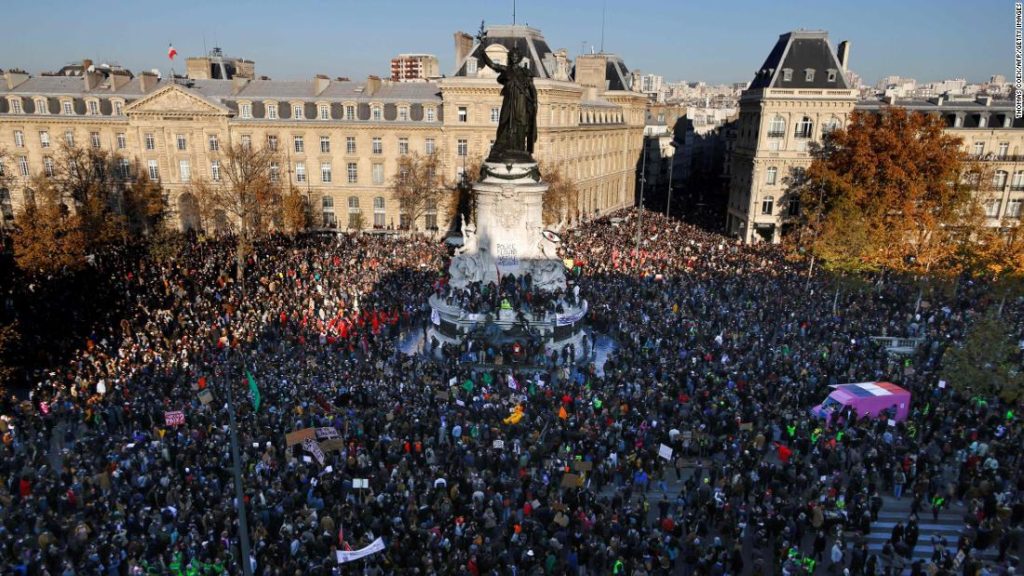 France protests spread over proposed security law