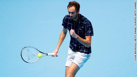 Daniil Medvedev beat Novak Djokovic to reach the semifinals of the ATP Finals. 