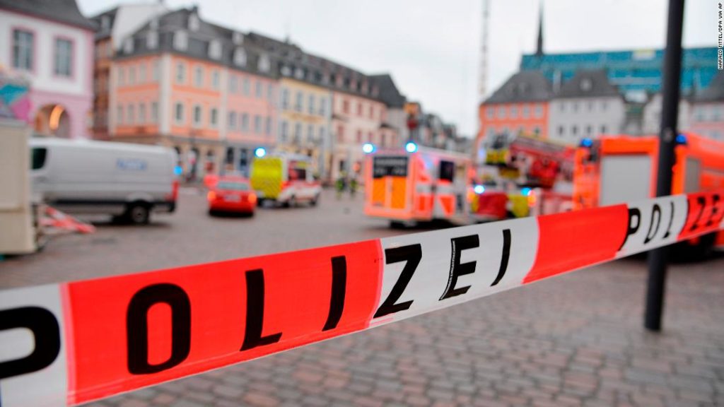 German car attack in Trier: At least two dead and several injured after car hits pedestrians, police say