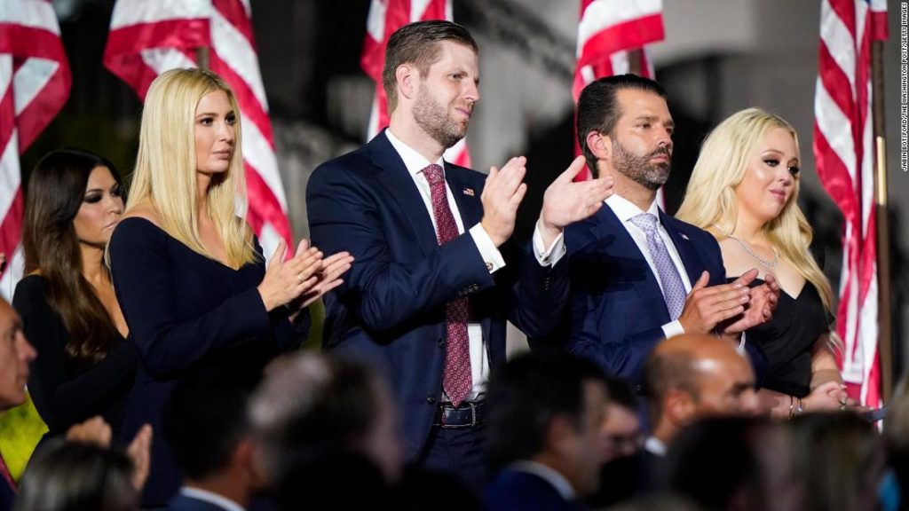 Trump kids even look to profit from their father's fallen legacy
