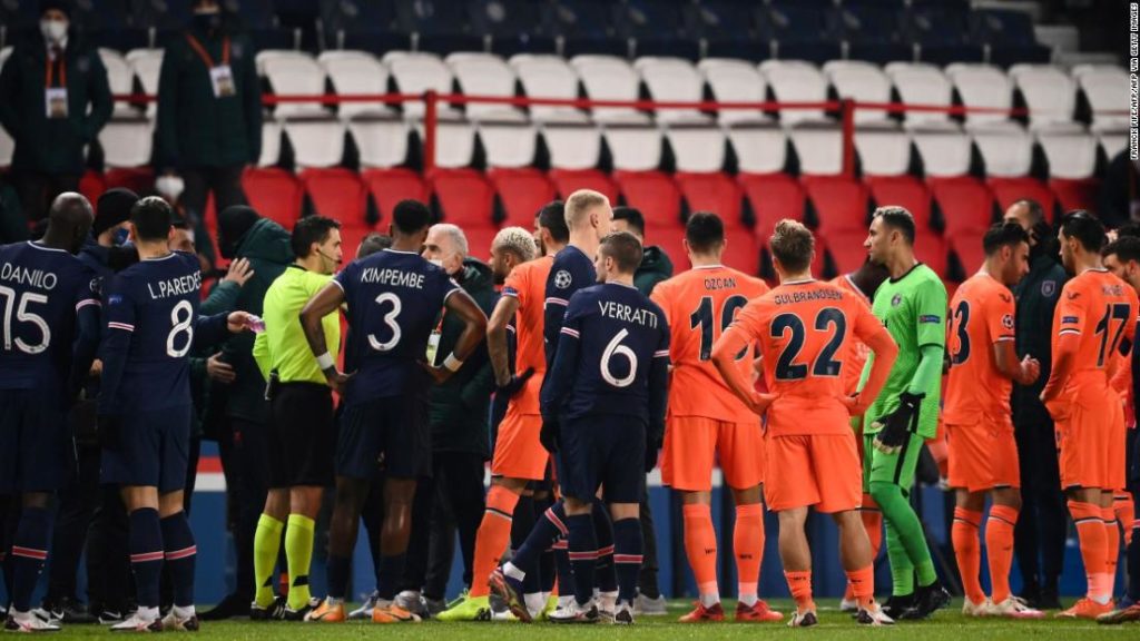 Paris Saint-Germain vs. Istanbul Basaksehir: Champions League game suspended after alleged 'racist' incident involving match official