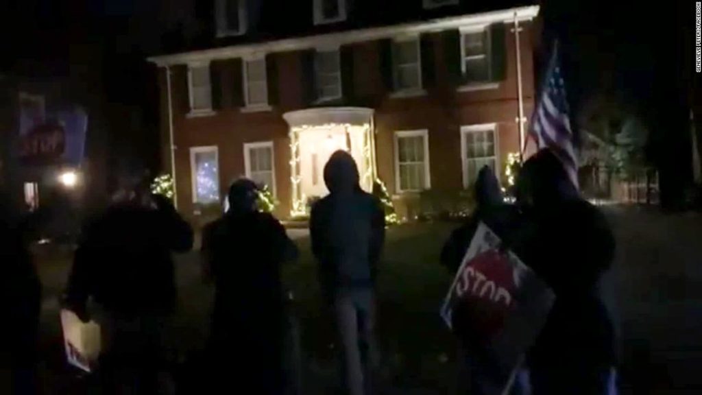 Protesters spent nearly an hour outside my home chanting about conspiracy theories. Here’s what I learned