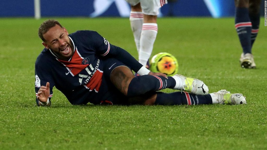 Neymar injury: PSG faces anxious wait after Brazilian star stretchered off in defeat by Lyon