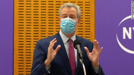 De Blasio says New York could face another shutdown due to rising Covid-19 infections