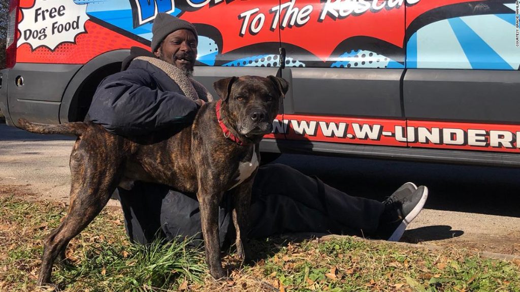 A homeless man rescued all the animals at a shelter after it caught on fire