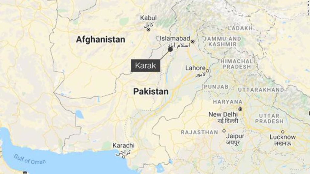 Mob attacks and sets ablaze a Hindu temple in northwestern Pakistan