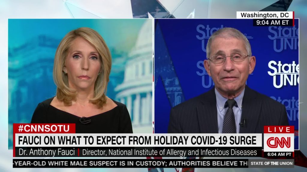 Fauci says he believes worst is still to come in the pandemic following holiday season