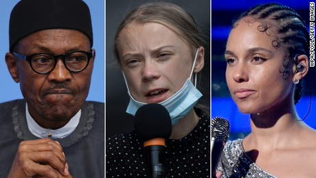 Alicia Keys, Greta Thunberg and others urge Nigeria to free protesters