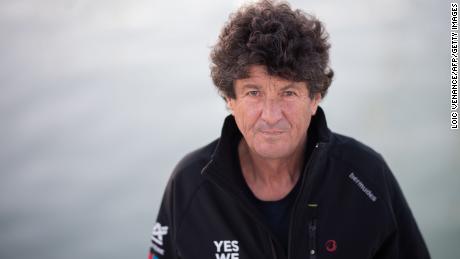 French skipper Jean Le Cam diverted from the race to rescue Kevin Escoffier. 