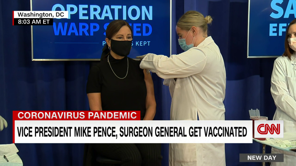 Watch the moment Vice President Pence got his Covid-19 vaccine