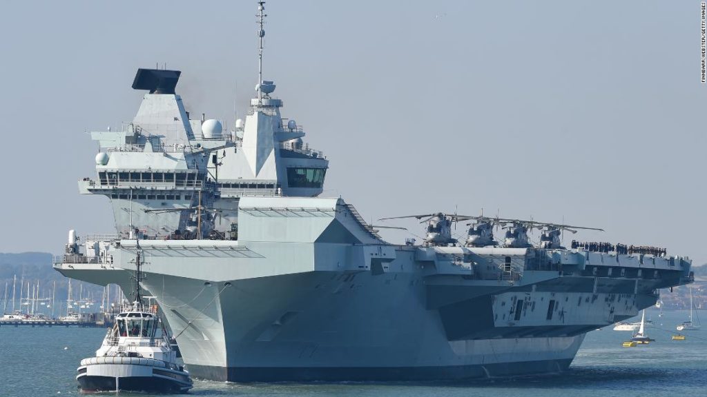 UK says aircraft carrier strike group is ready to deploy. China's already watching