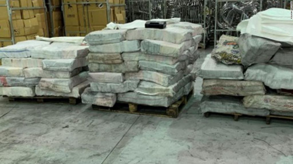 Spanish police seize more than 2 tons of cocaine hidden in charcoal