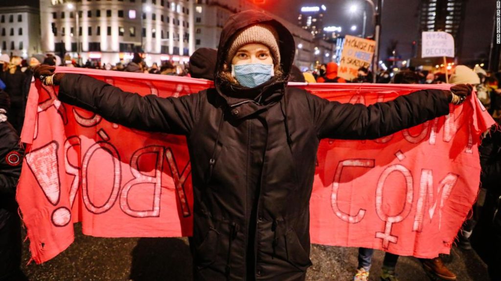 Poland: Voices from a protest march in Warsaw over near-total abortion ban