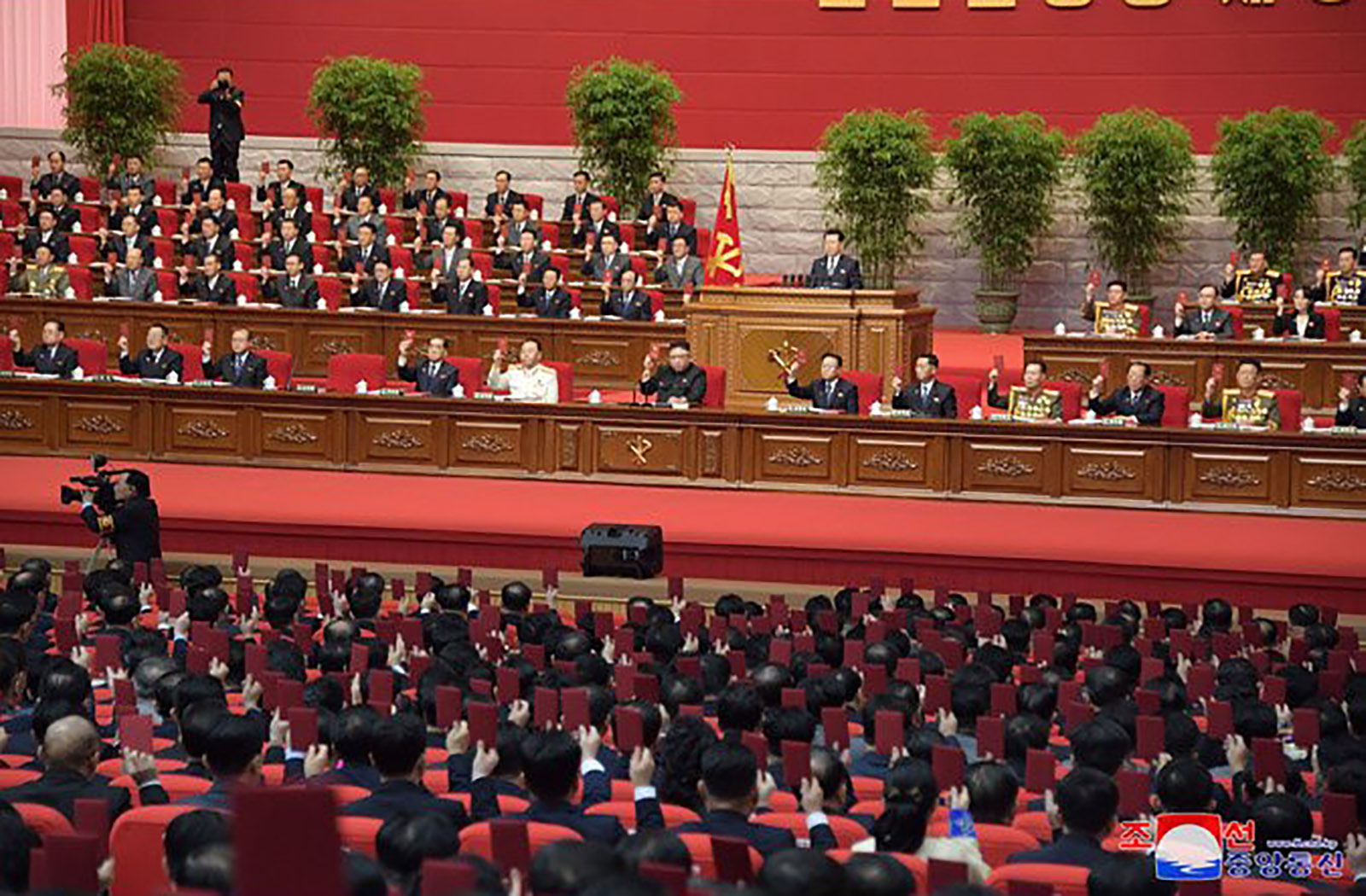 North Korean leader Kim Jong Un addressed the opening session of its 8th Workers’ Party Congress on Tuesday morning, according to the state-run Korean Central News Agency. 
