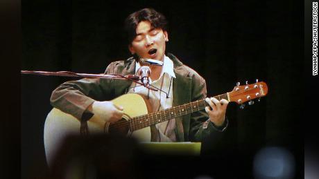 A hologram concert of late South Korean singer Kim Kwang-seok was held in his hometown of Daegu on June 10, 2016.
