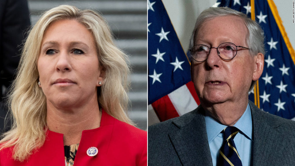 McConnell: Marjorie Taylor Greene's views are a 'cancer' for the GOP