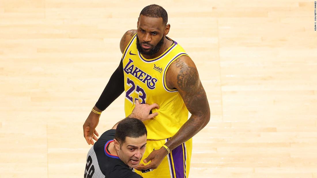 LeBron James: Fans ejected after courtside argument during match