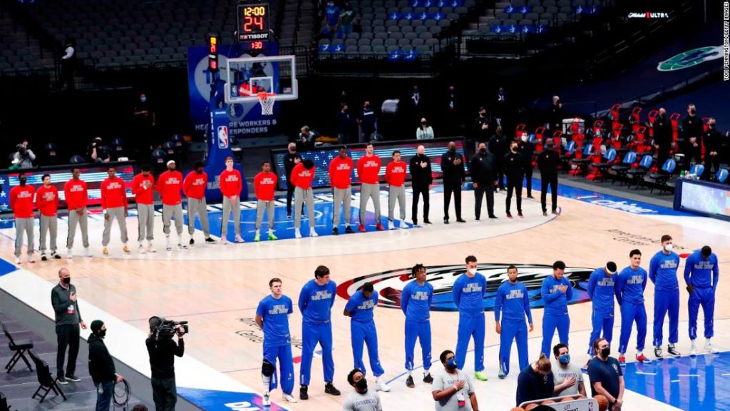 Dallas Mavericks play national anthem for first time this season after NBA reiterate anthem policy