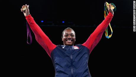 In her glittering amateur career, Shields won two Olympic gold medals -- here at Rio 2016.