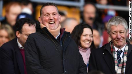 Doddie Weir laughs ahead of the Six Nations game between Scotland and France in 2020. 