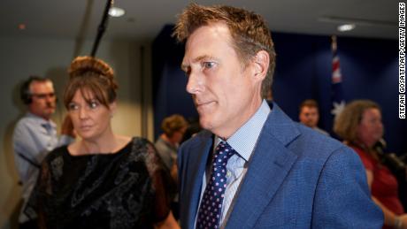 Australia&#39;s Attorney General Christian Porter faced the press on March 3.
