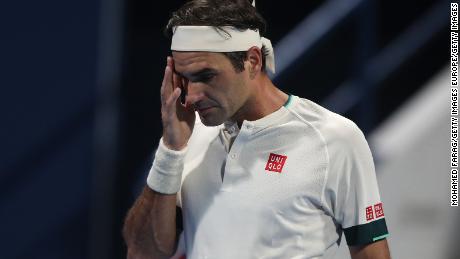 Roger Federer was beaten by Nikoloz Basilashvili at the Qatar Open.