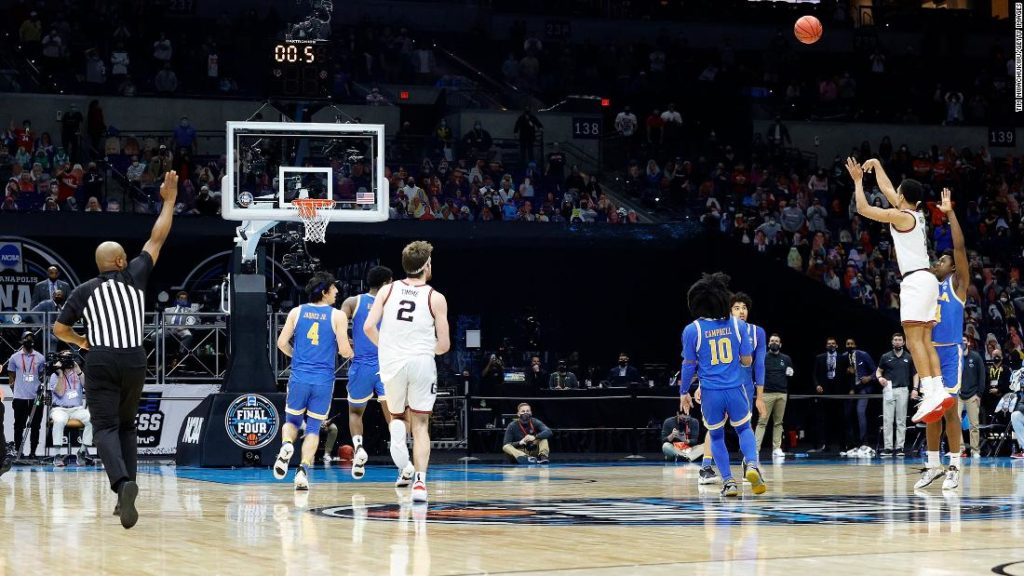 March Madness: Gonzaga defeats UCLA with buzzer beater and will face Baylor in NCAA men's basketball title game