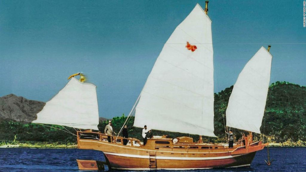 With just $21 he sailed to a new life in America with a tiny wooden boat