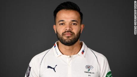 Rafiq poses for a portrait during the Yorkshire CCC media day.