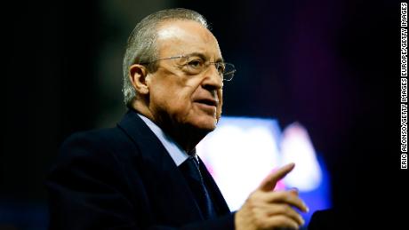 Florenitno Perez, president of Real Madrid, was set to be chairman of the Super League.
