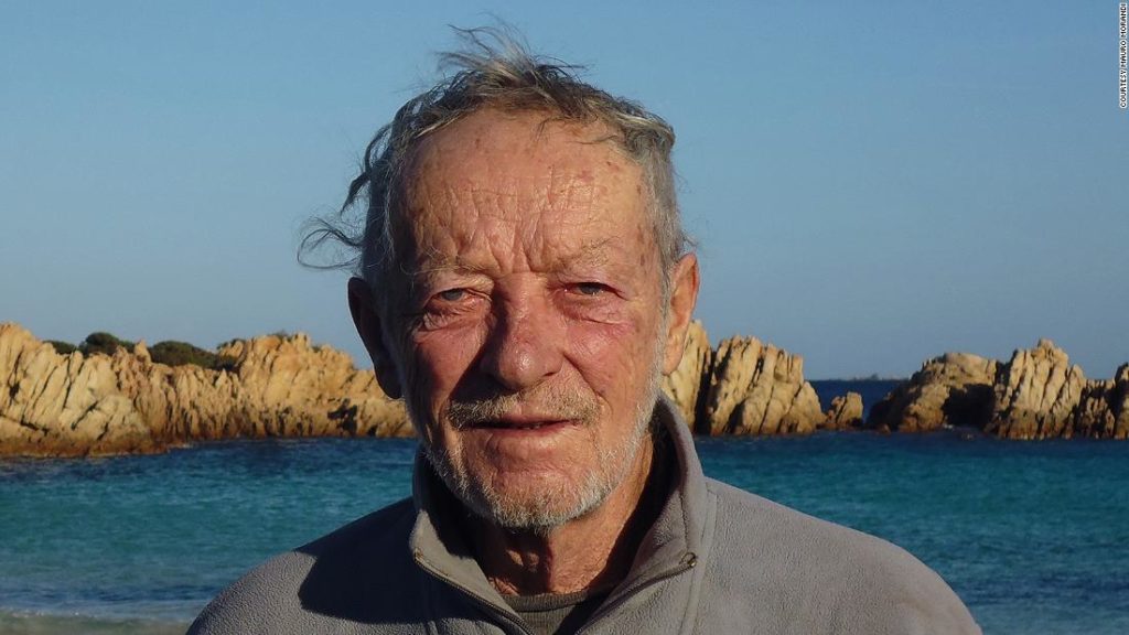 Italian hermit on island alone is leaving after 32 years