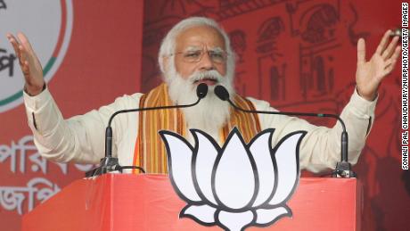 Prime Minister Narendra Modi&#39;s political party continued to hold election rallies in April despite the  crisis. 