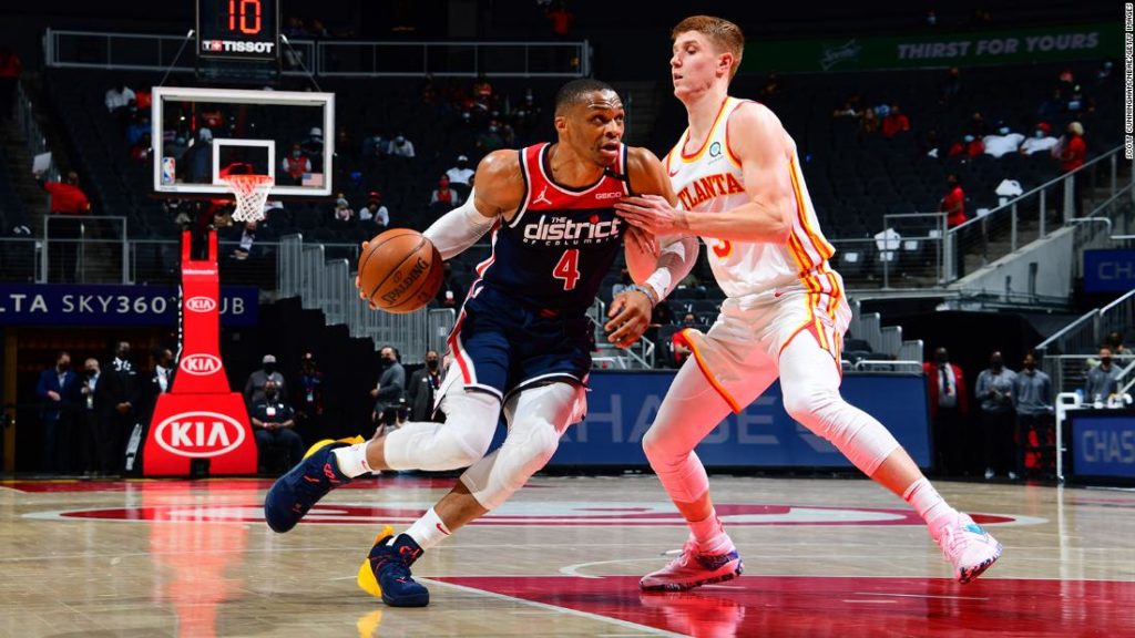 Russell Westbrook of the Wizards breaks the NBA record for triple-doubles, surpassing Oscar Robertson