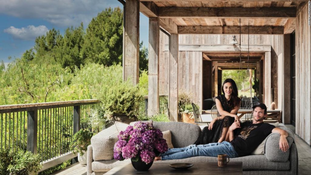 Mila Kunis and Ashton Kutcher reveal their LA farmhouse in Architectural Digest