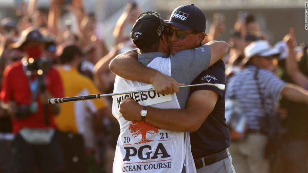 How Phil Mickelson's history-making major victory was a family affair