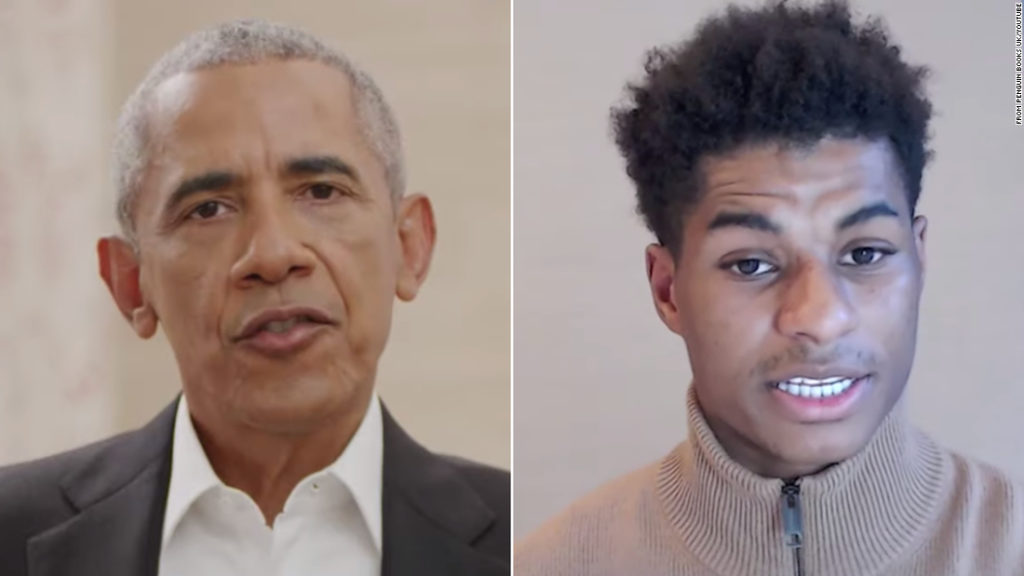 Barack Obama and Marcus Rashford talk about the power of the next generation
