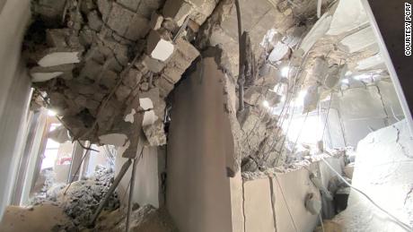 PCRF&#39;s office after an Israeli airstrike hit nearby.