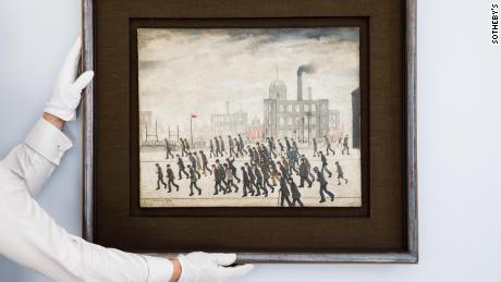 The painting is among the earliest known, if not the earliest, depiction of one of L.S. Lowry&#39;s most iconic and timeless subjects -- that of spectators thronging to a sporting occasion.