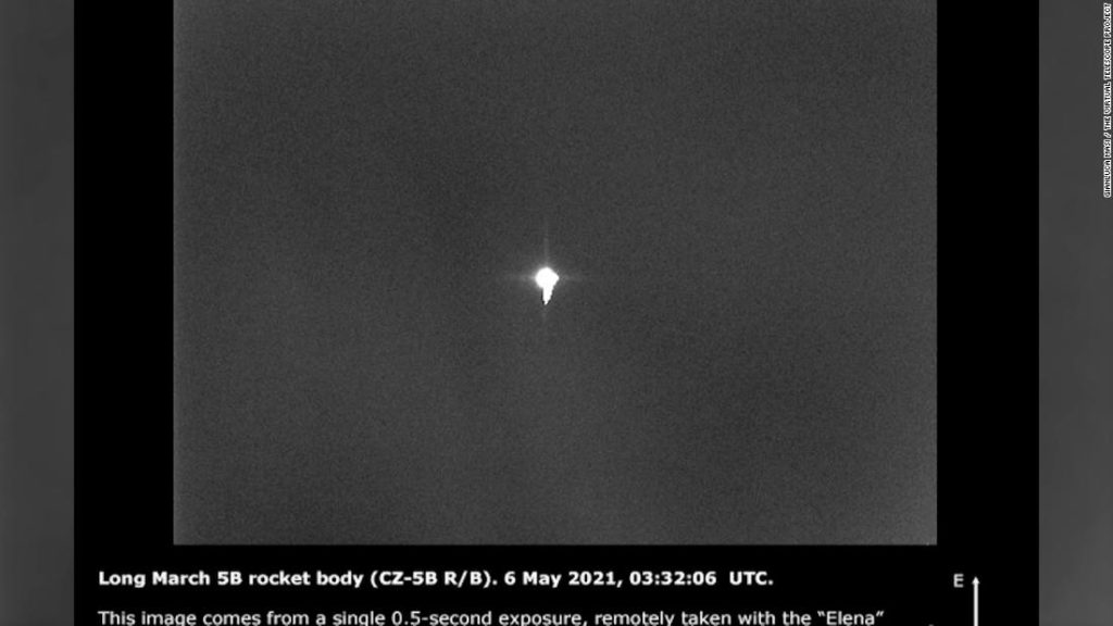 See first photo of rocket expected to crash into Earth