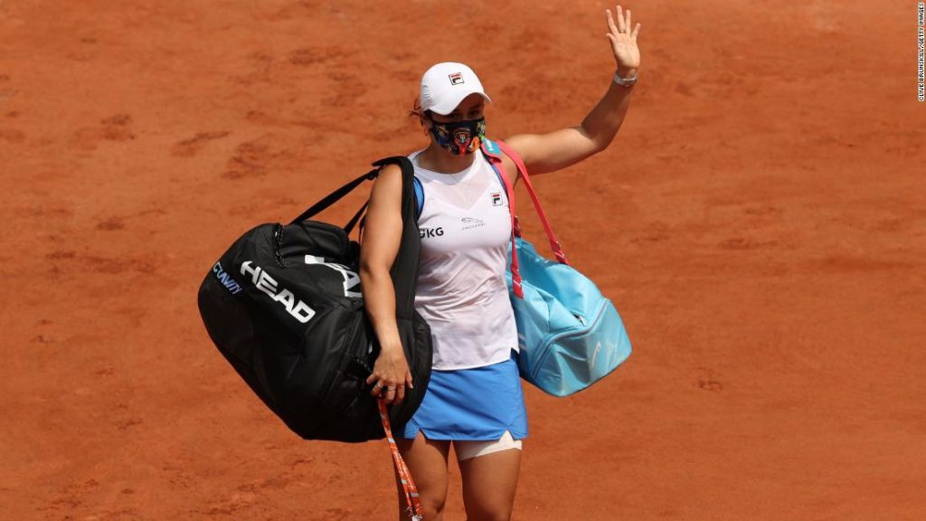 Ashleigh Barty: World no. 1 retires from French Open with injury