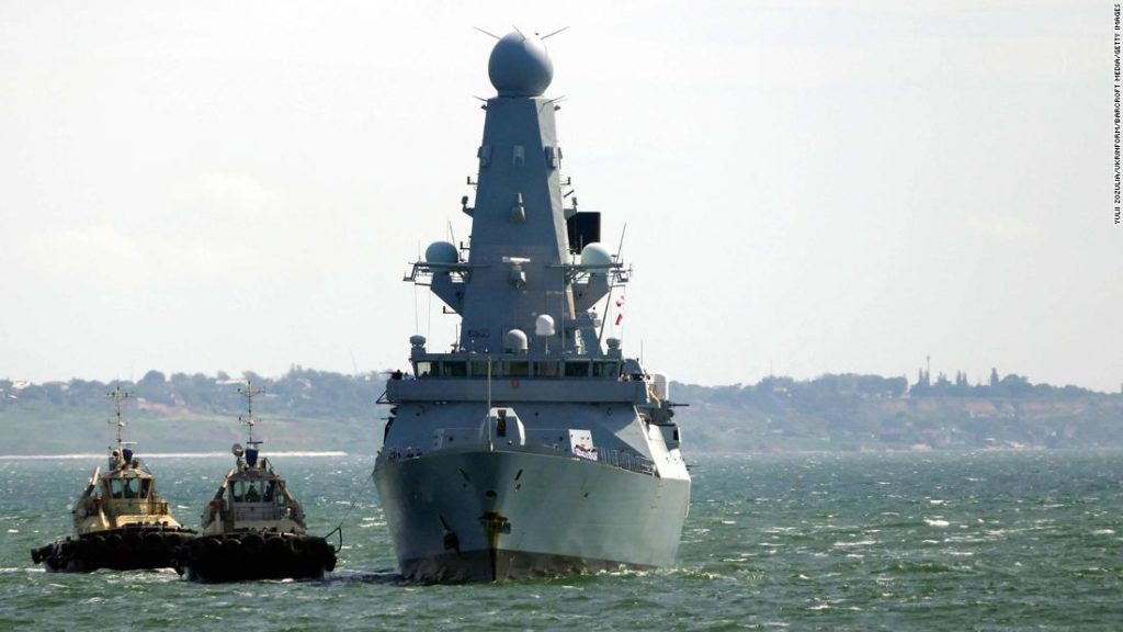 Russian forces confront British warship in Black Sea military encounter