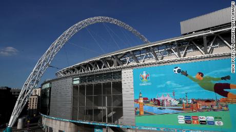 Wembley Stadium ahead of Euro 2020.