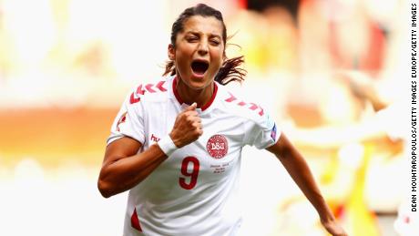 Nadia Nadim has represented the Denmark national team since 2009.