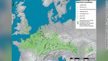 The research pooled data from five archaeologists working in different parts of Europe.