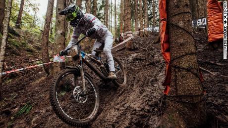 Wilson performing at UCI DH World Championships in Leogang on October 11, 2020.