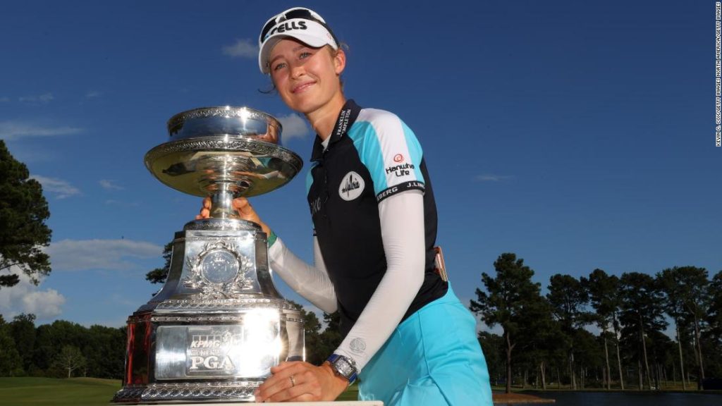 Nelly Korda 'glad to have joined' former pro tennis player dad as major champion after Women's PGA Championship victory